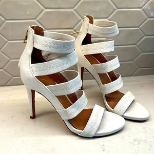 Joie White Strappy Heels